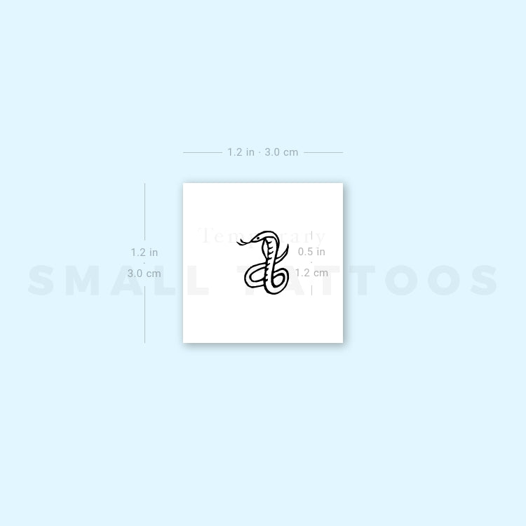 Tatuaje temporal de cobra (juego de 3)