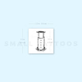 Aeropress Manual Coffeemaker Temporary Tattoo (Set of 3)