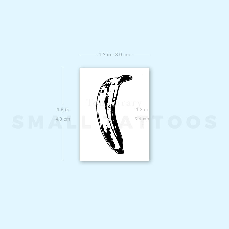Banana Temporary Tattoo (Set of 3)