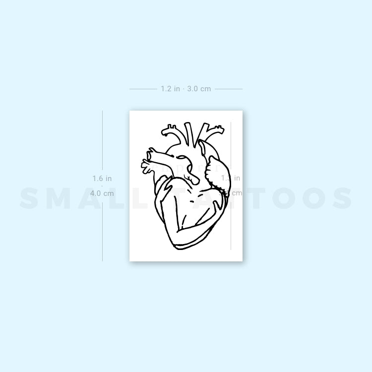Heart Hug Temporary Tattoo (Set of 3)