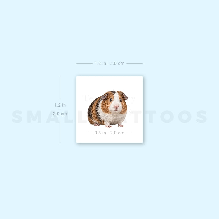 Guinea Pig Temporary Tattoo (Set of 3)