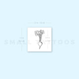 Radish Temporary Tattoo (Set of 3)