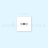 Morse Code R Temporary Tattoo (Set of 3)