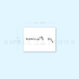Je T'aime Temporary Tattoo (Set of 3)