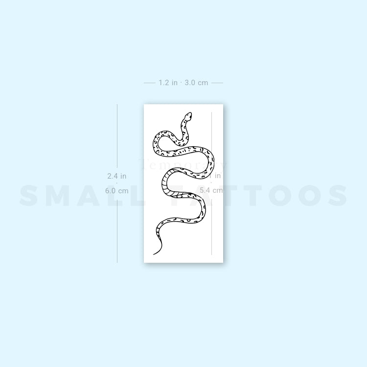 Snake Temporary Tattoo By M3.Ink (Set of 3)