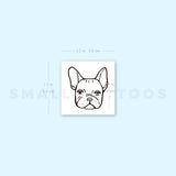 French Bulldog Portrait Temporary Tattoo (Set of 3)