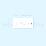 Small You Only Live Once Temporary Tattoo (Set of 3)
