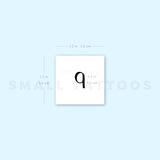 Rho ρ Temporary Tattoo (Set of 3)