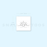 Small Wave Sunset Temporary Tattoo (Set of 3)