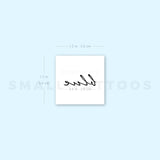 Blue Temporary Tattoo (Set of 3)