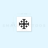 Small Jerusalem Cross Temporary Tattoo (Set of 3)