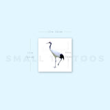 Manchurian Crane Temporary Tattoo (Set of 3)