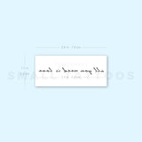 All You Need Is Love Temporary Tattoo (Set of 3)