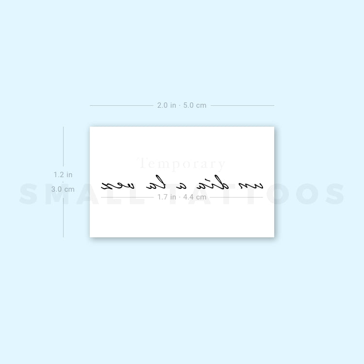 Un Día A La Vez Temporary Tattoo (Set of 3)