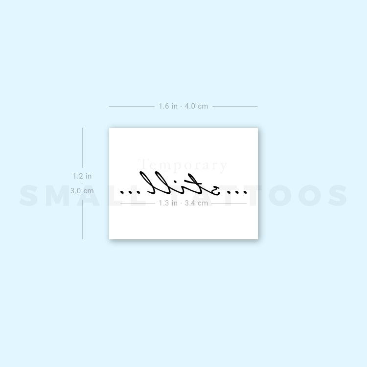 Still Temporary Tattoo (Set of 3)