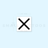 St Andrew's Cross Temporary Tattoo (Set of 3)