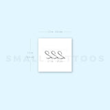 222 Temporary Tattoo By M3.Ink (Set of 3)