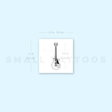 Electric Guitar Temporary Tattoo (Set of 3)
