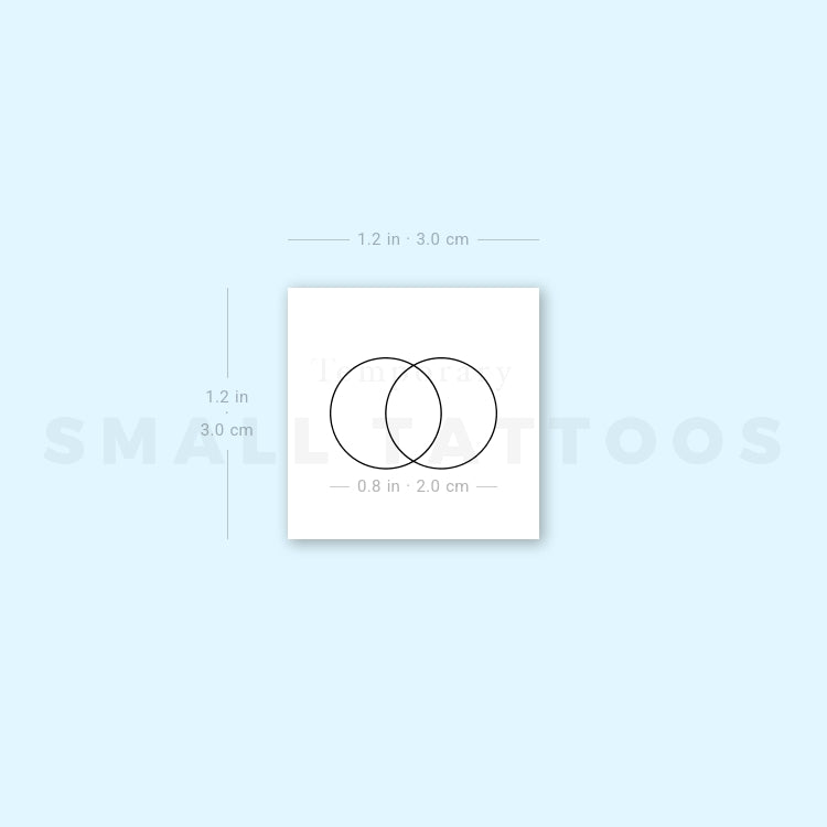 Vesica Piscis Temporary Tattoo (Set of 3)
