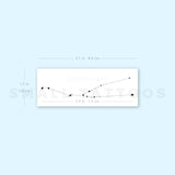 Dots Taurus Constellation Temporary Tattoo (Set of 3)