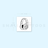 Headphones Temporary Tattoo (Set of 3)