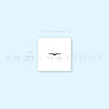 Minimalist Seagull Temporary Tattoo (Set of 3)