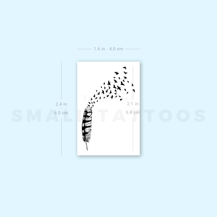Birds Of A Feather Temporary Tattoo (Set of 3)