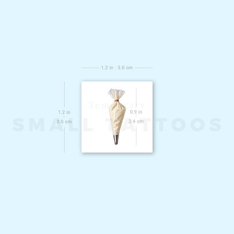 Piping Bag Temporary Tattoo (Set of 3)