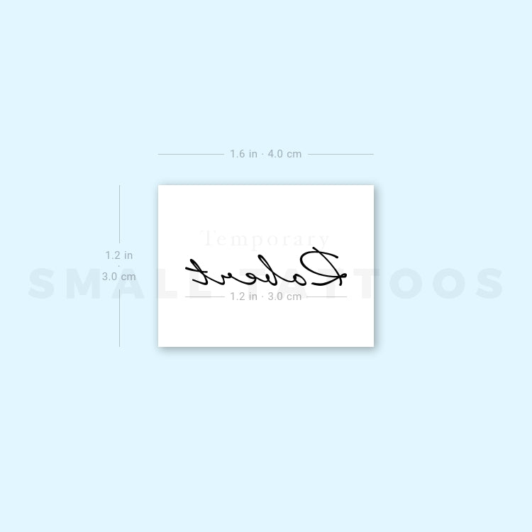 Robert Temporary Tattoo (Set of 3)