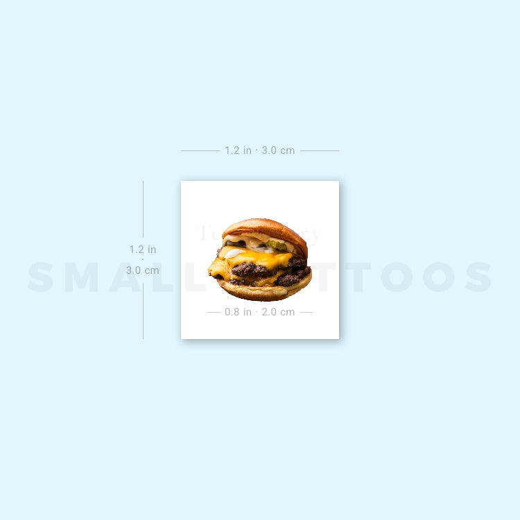 Smash Burger Temporary Tattoo (Set of 3)