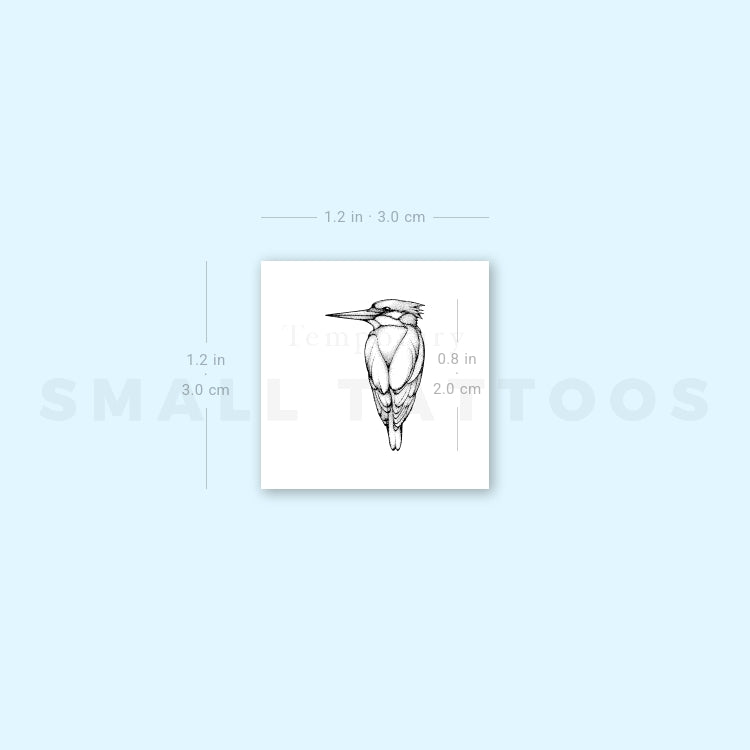 Kingfisher Temporary Tattoo (Set of 3)