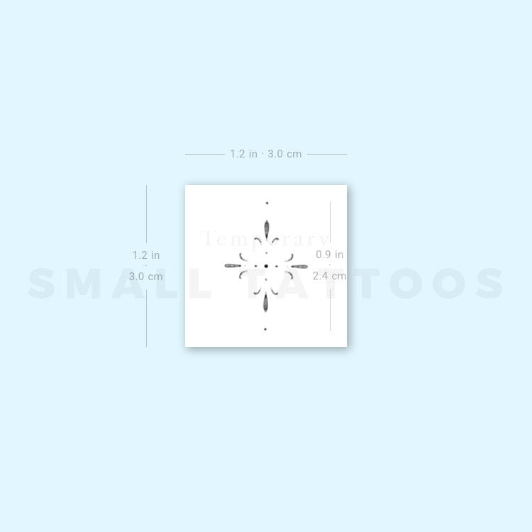 Little Ornament By Stefano Mazza Temporary Tattoo (Set of 3)