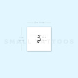Xi ξ Temporary Tattoo (Set of 3)