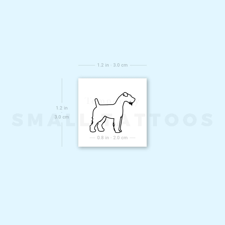 Tatuaje temporal de Fox Terrier (juego de 3)