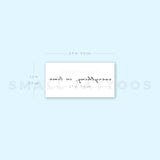 Everything, In Time Temporary Tattoo (Set of 3)