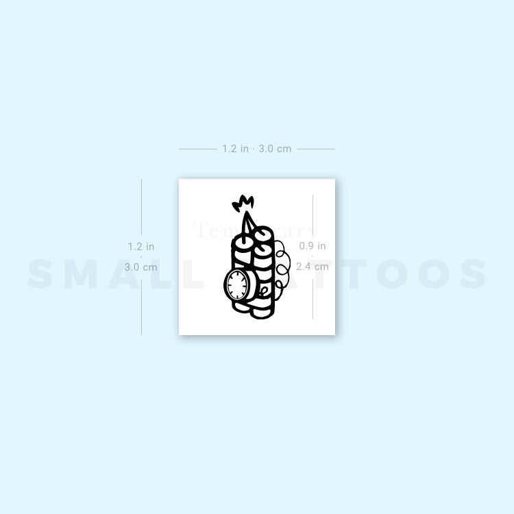Time Bomb Temporary Tattoo (Set of 3)