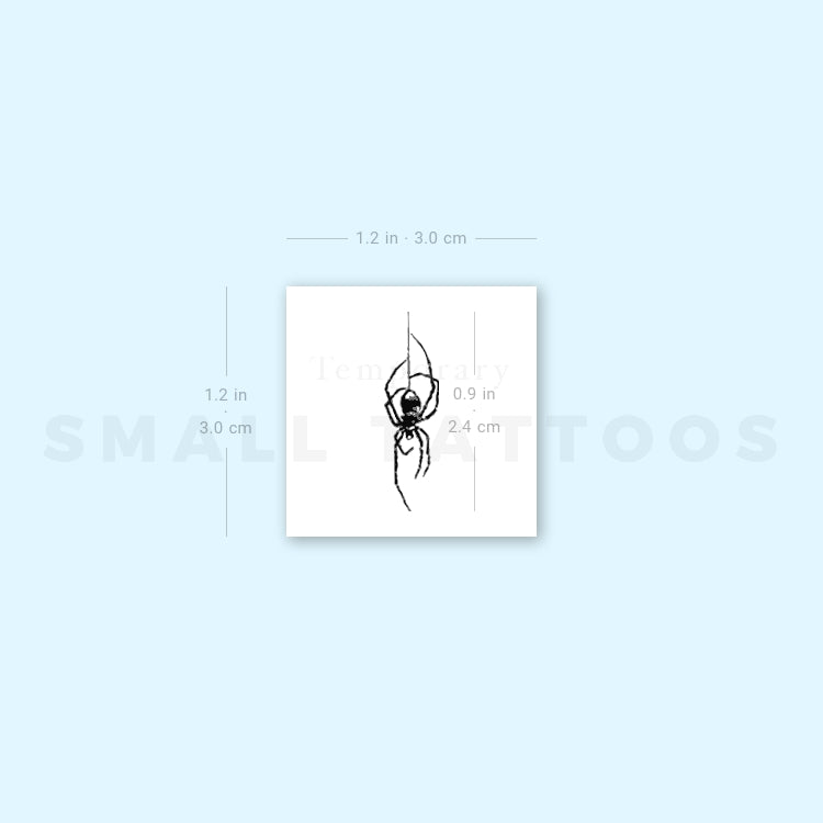 Spider Temporary Tattoo (Set of 3)