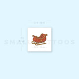 Sleigh Temporary Tattoo (Set of 3)