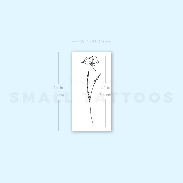 Calla Temporary Tattoo (Set of 3)