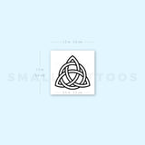 Small Interlaced Trinity Knot Temporary Tattoo (Set of 3)