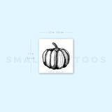 Pumpkin Temporary Tattoo (Set of 3)