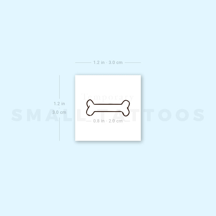 Bone Temporary Tattoo (Set of 3)