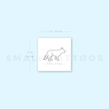 German Shepherd Temporary Tattoo (Set of 3)