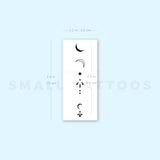 Finger Composition 3 Temporary Tattoo (Set of 3)