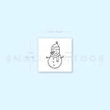 Snowman Temporary Tattoo (Set of 3)