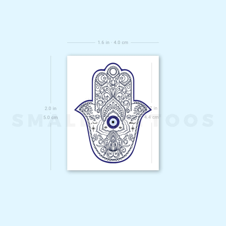 Nazar Hamsa Temporary Tattoo (Set of 3)