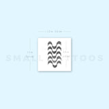Little Ipanema Beach Pattern Temporary Tattoo (Set of 3)