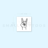 Rock Salute Temporary Tattoo (Set of 3)