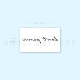 Don't Panic Temporary Tattoo (Set of 3)