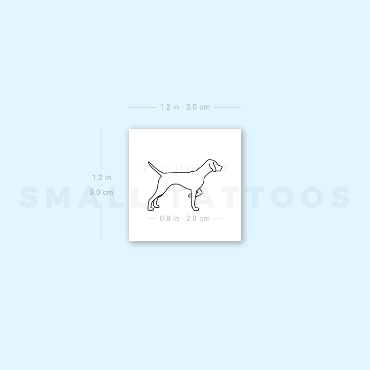 Pointer Temporary Tattoo (Set of 3)
